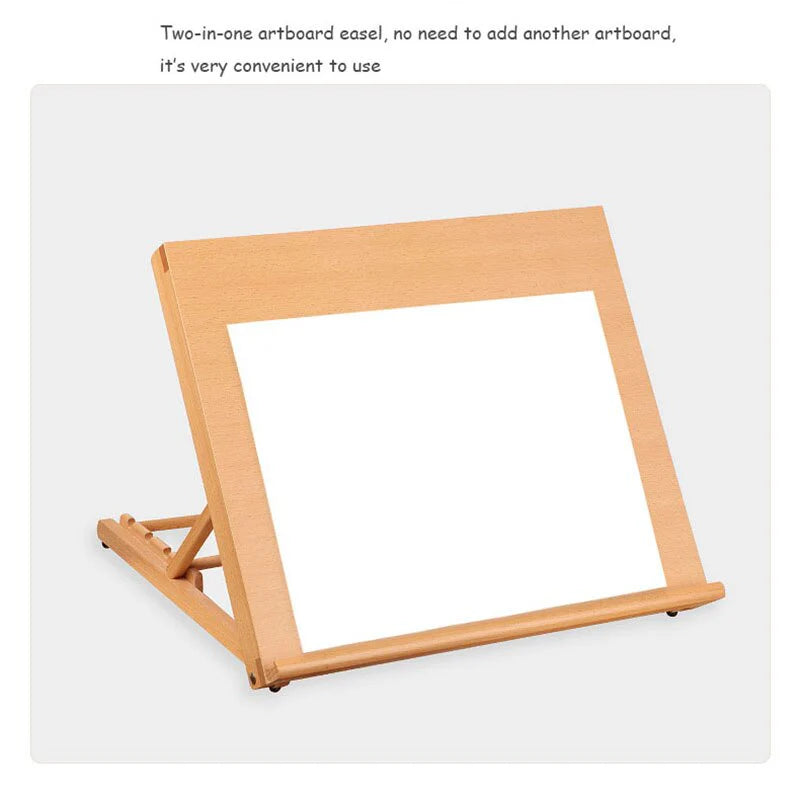 Paint By Numbers Tools - Wooden Tabletop Art Easel