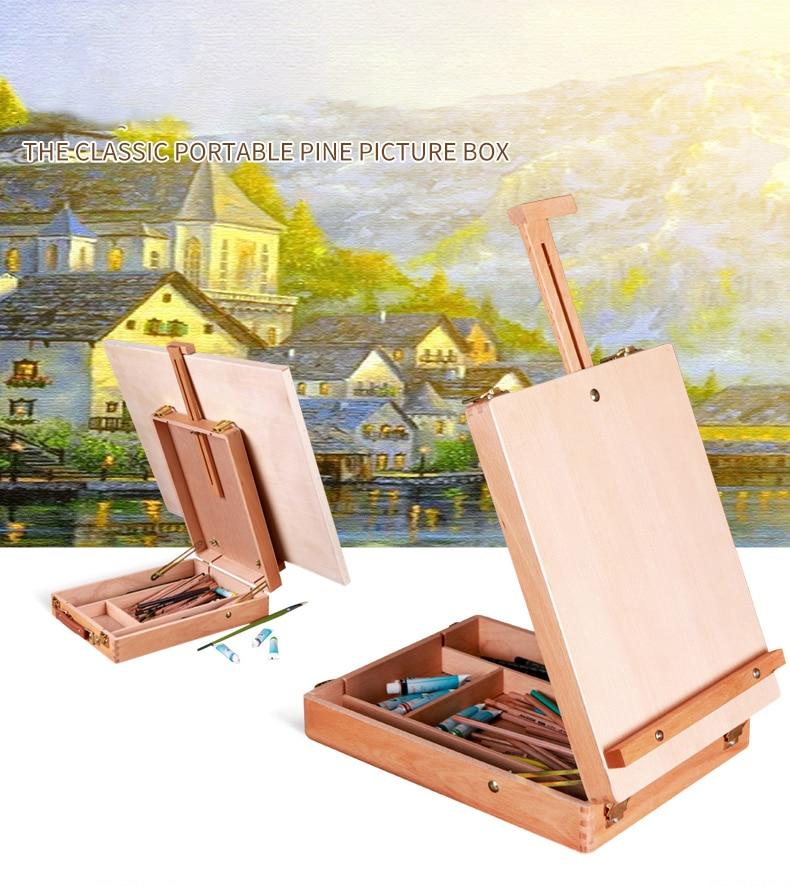 Paint By Numbers Tools - Wooden Easel with Storage