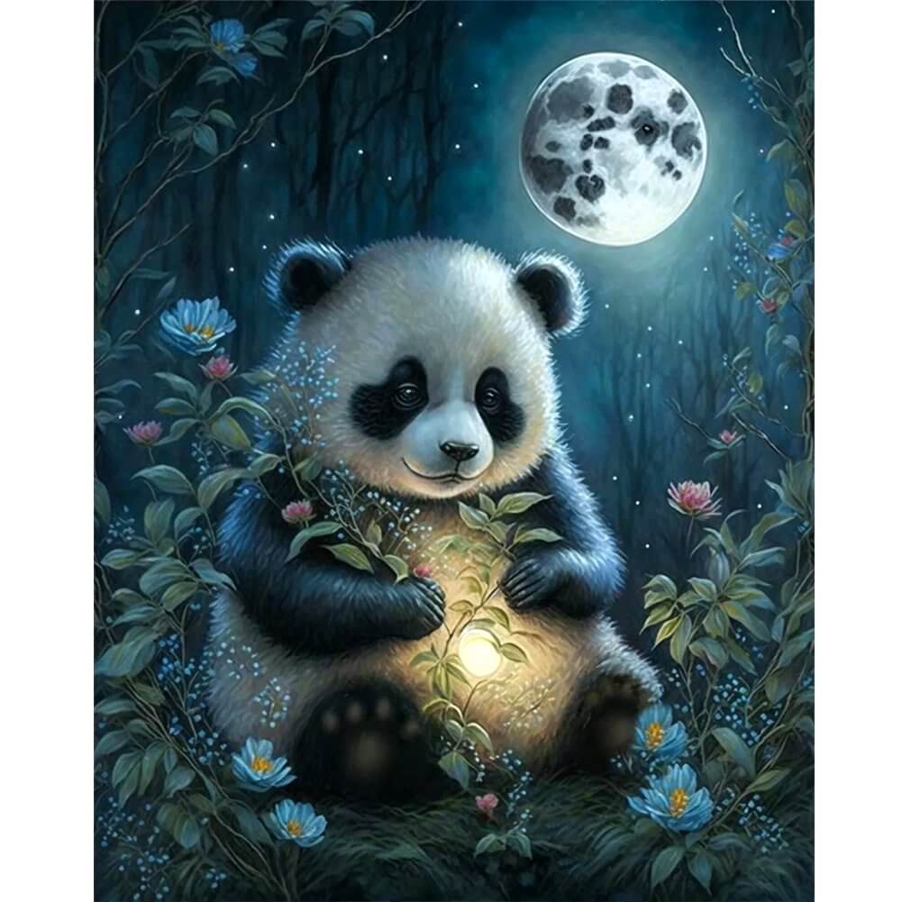 Paint By Numbers Kit - Night Panda