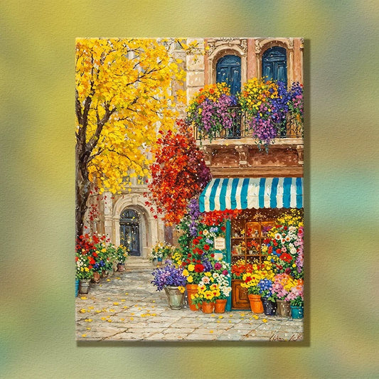 Painting By Numbers Kit - Beautiful Streetscape