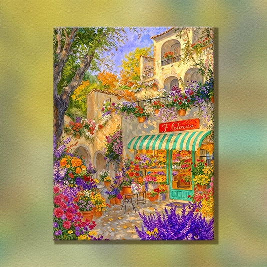 Painting By Numbers Kit - Beautiful Streetscape