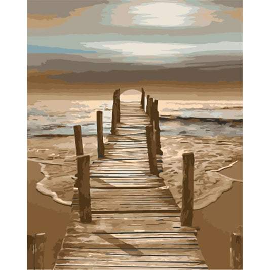 Paint By Numbers Kit - Wooden Bridge