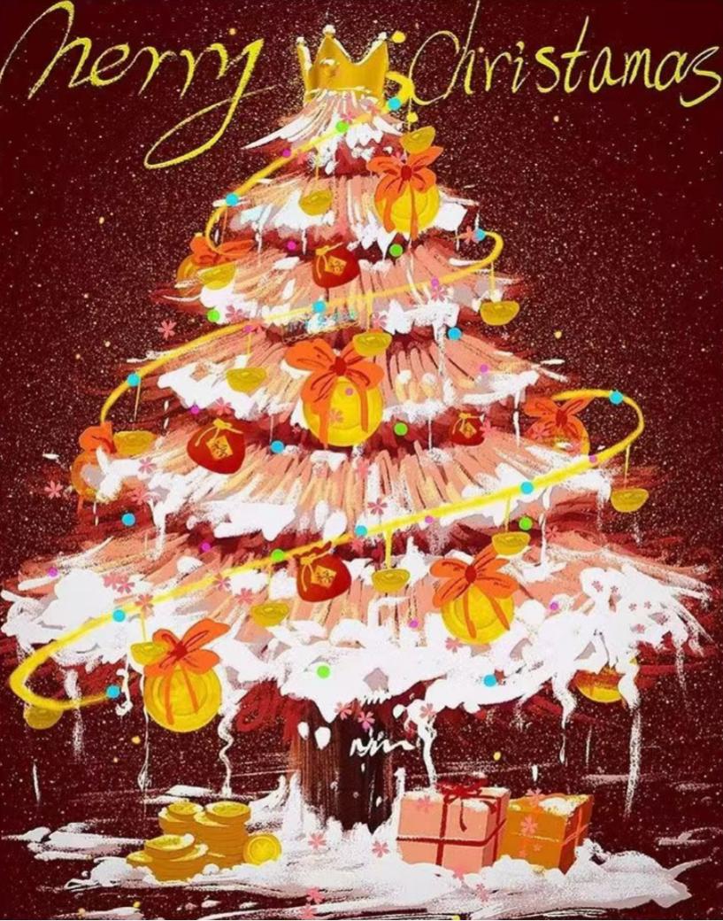 Paint By Numbers Kit - Christmas Tree 3