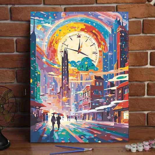 Paint By Numbers Kit - Rainbow City