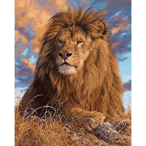 Paint By Numbers Kit - Lion