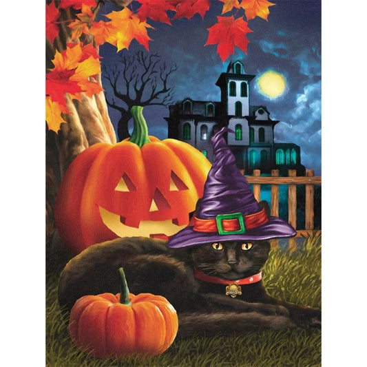 Paint By Numbers Kit - Pumpkin Cat