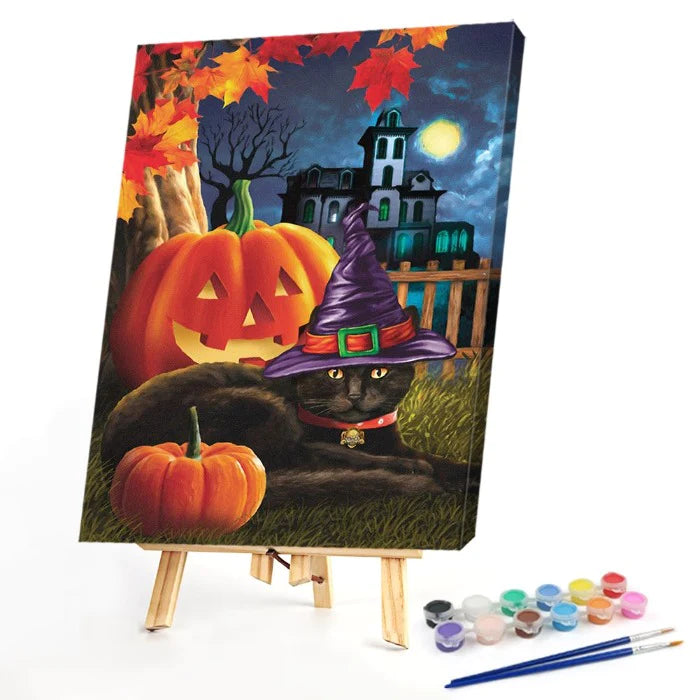 Paint By Numbers Kit - Pumpkin Cat