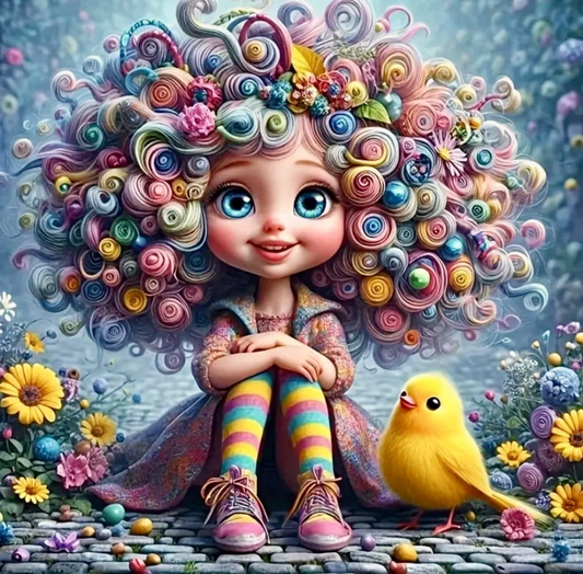 DIY Diamond Painting Kits - Cute Girl