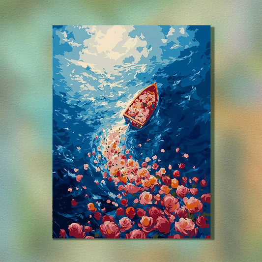 Painting By Numbers Kit - Flower Boat