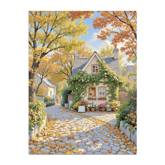 Painting By Numbers Kit - Autumn Scenery