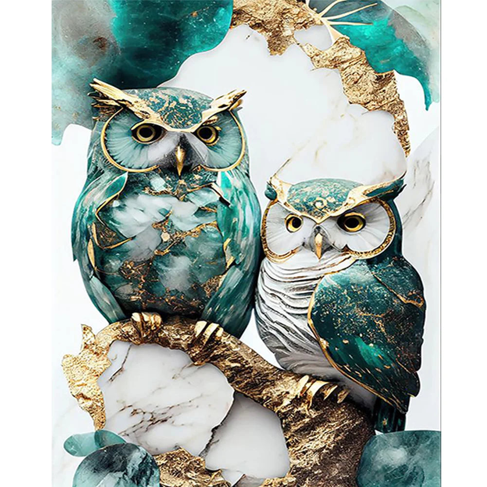 Paint By Numbers Kit - Marbled Owl