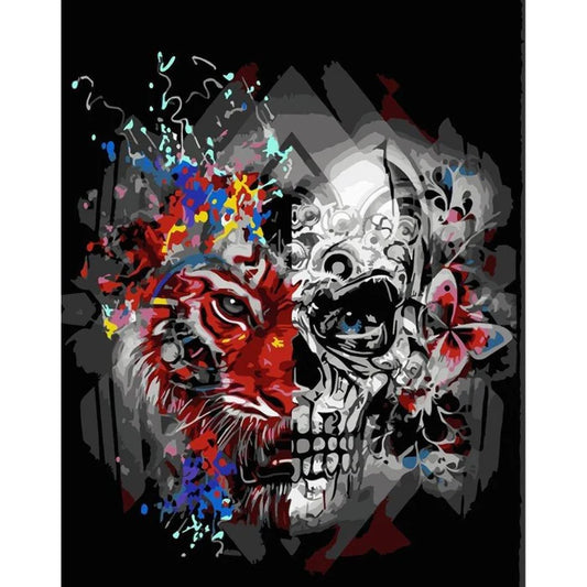 Paint By Numbers Kit - Abstract Skull