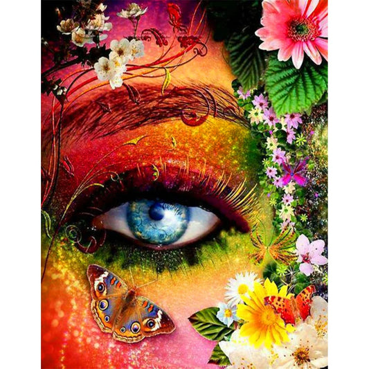 Paint By Numbers Kit - Flowers Eye