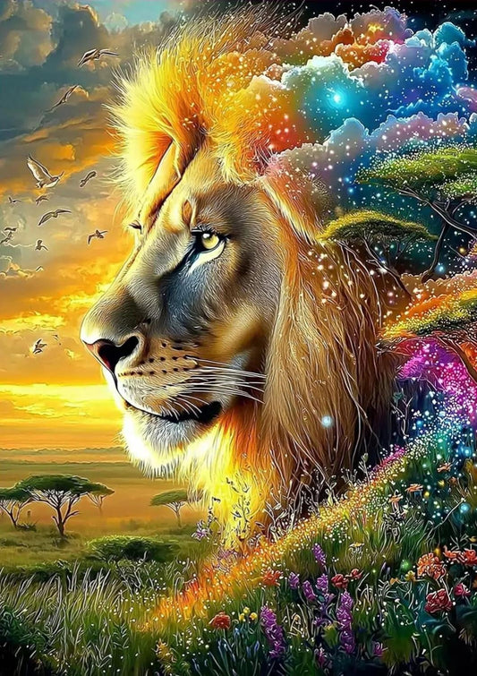 DIY Diamond Painting Kits - Lion