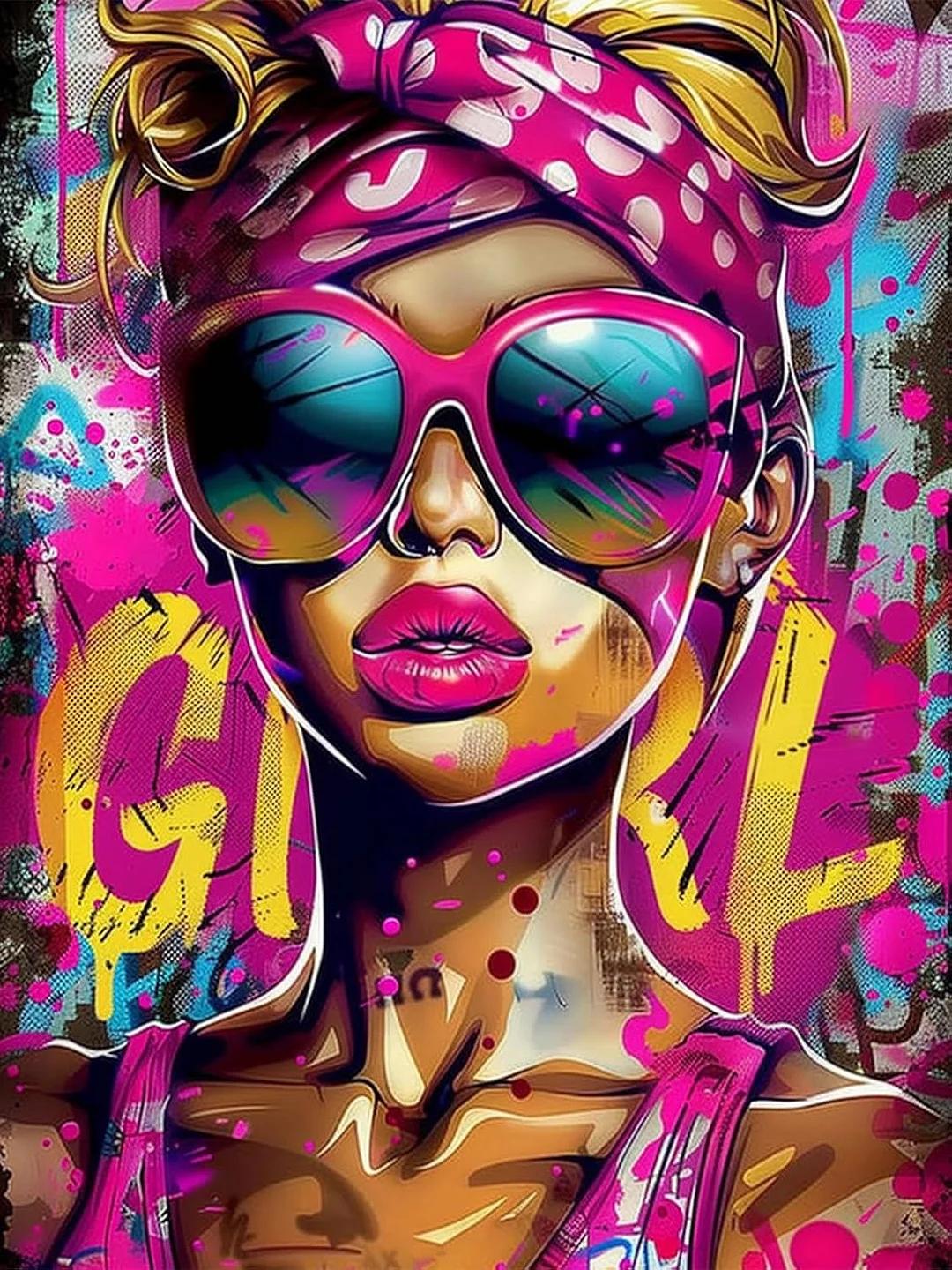 DIY Diamond Painting Kits - Abstract Colorful Woman