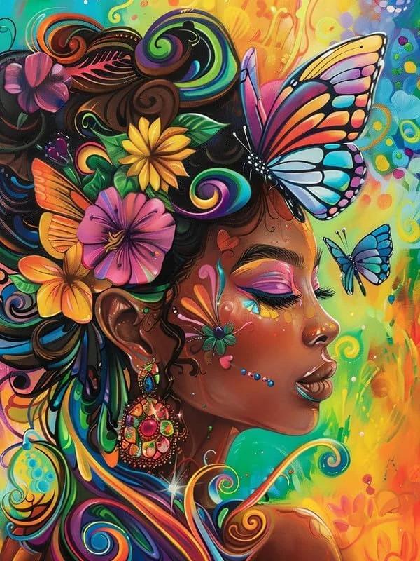 DIY Diamond Painting Kits - Abstract Colorful Woman