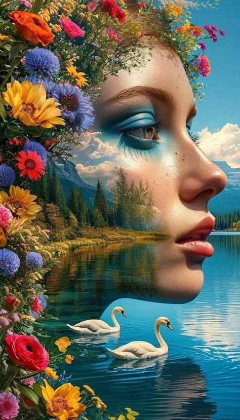 DIY Diamond Painting Kits - Abstract Woman Landscape