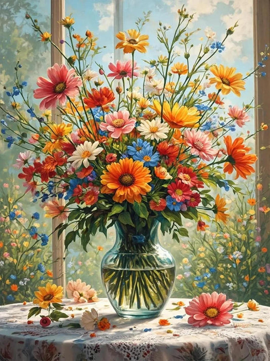DIY Diamond Painting Kits - Colorful Flowers