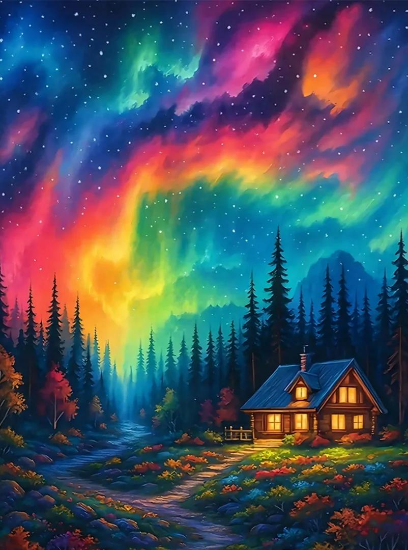 DIY Diamond Painting Kits - Aurora View