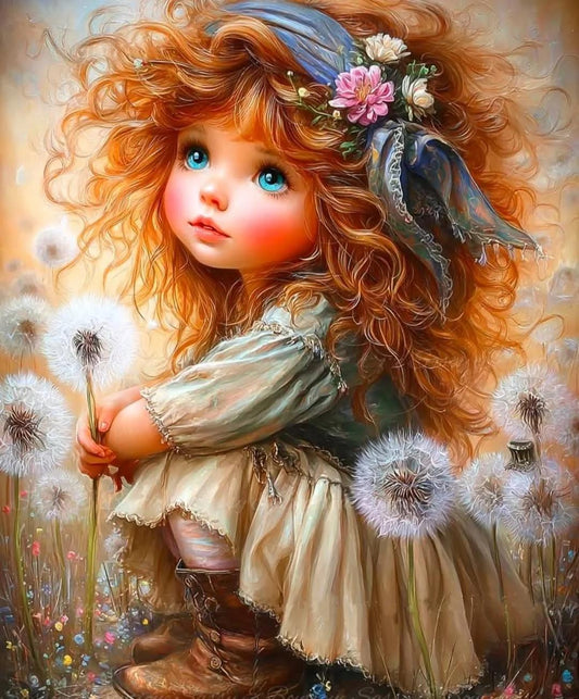 DIY Diamond Painting Kits - Cute Little Girl