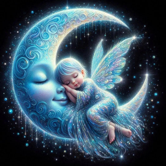 DIY Diamond Painting Kits - The Moon and the Child