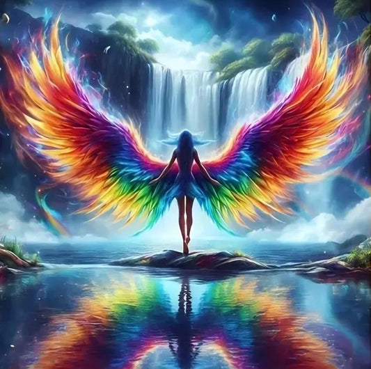 DIY Diamond Painting Kits - Colorful Angel Woman