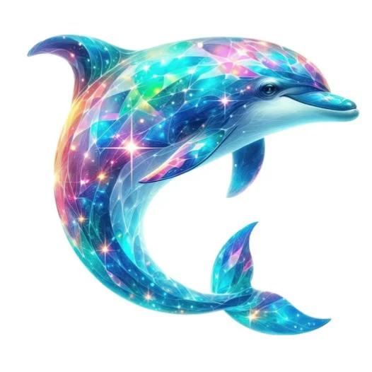 DIY Diamond Painting Kits - Abstract Colorful Dolphin