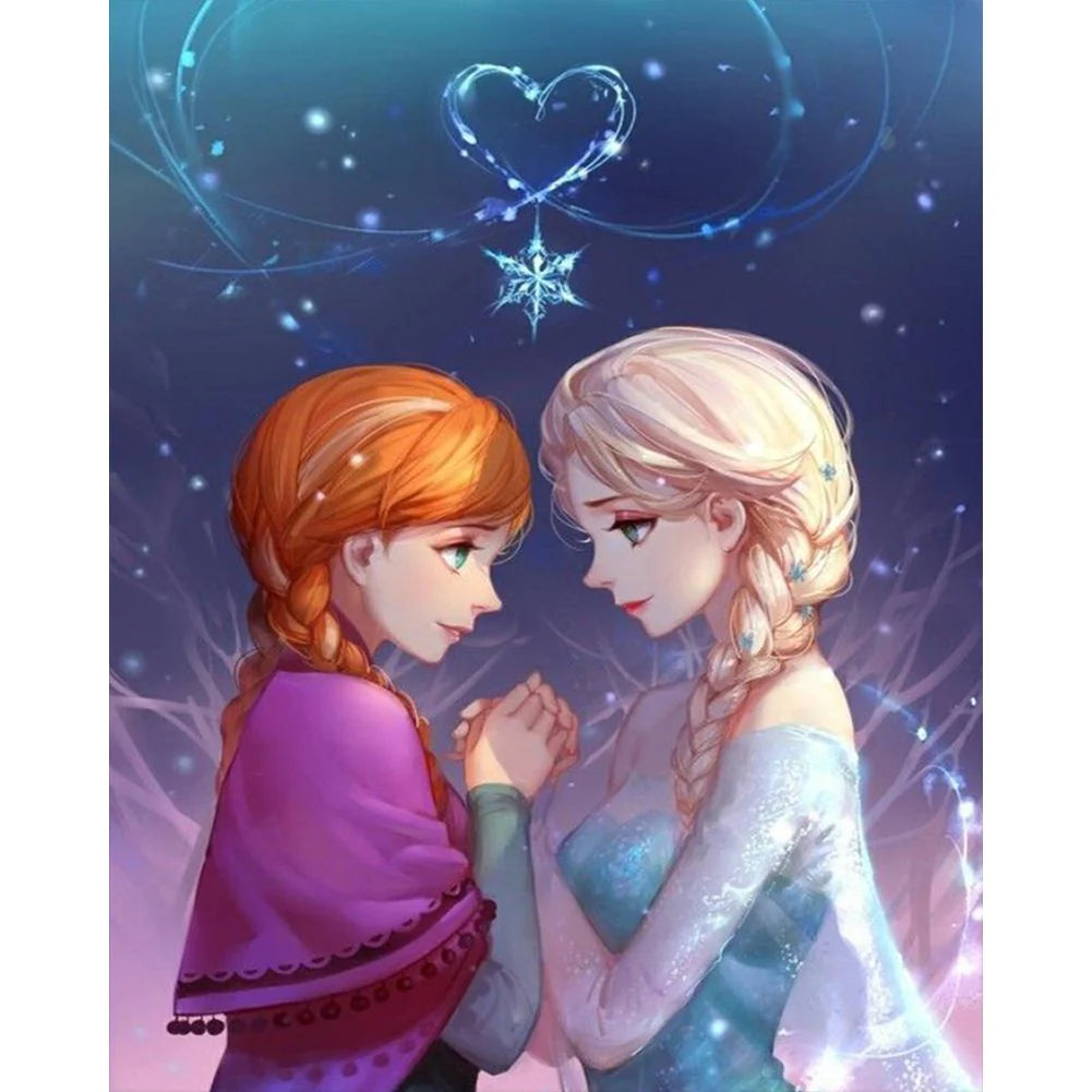 Paint By Numbers Kit - Frozen Elsa and Anna