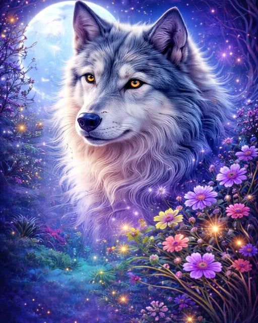 DIY Diamond Painting Kits - Wolf