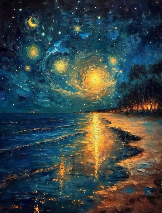 DIY Diamond Painting Kits - Abstract Starry Sky