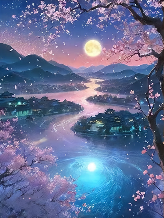 DIY Diamond Painting Kits - Spring Night