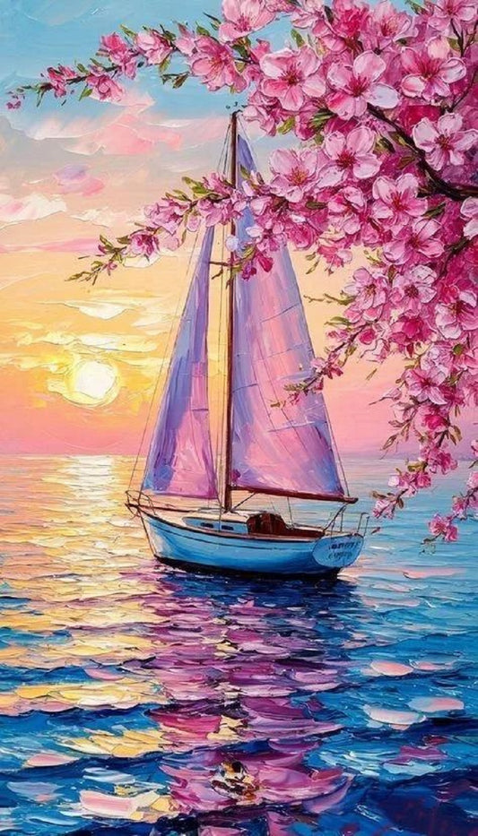 DIY Diamond Painting Kits - Sailboat