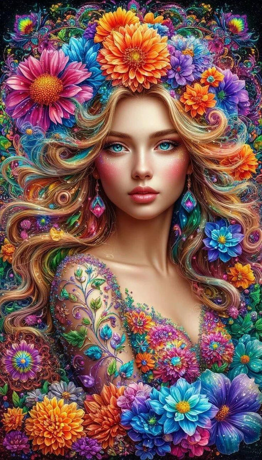 DIY Diamond Painting Kits - Flower Woman