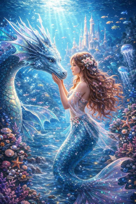 DIY Diamond Painting Kits - Beauty and Dragon