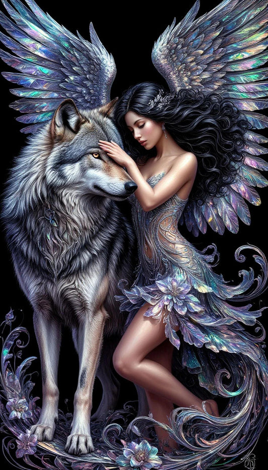 DIY Diamond Painting Kits - Beauty and the Wolf