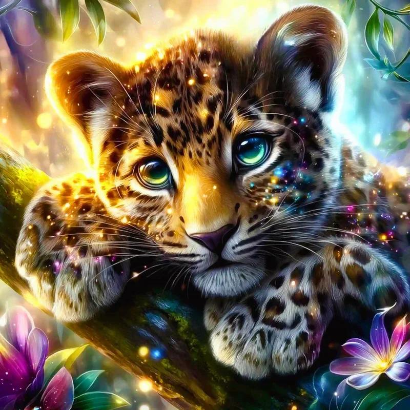 DIY Diamond Painting Kits - Leopard