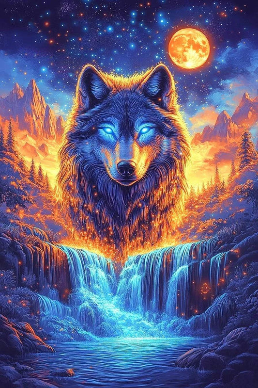 DIY Diamond Painting Kits - Wolf