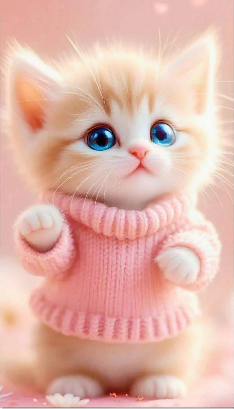 DIY Diamond Painting Kits - Cute Kitten