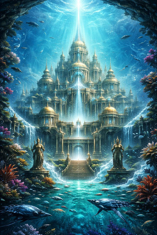 DIY Diamond Painting Kits - Underwater Castle