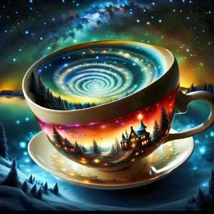 DIY Diamond Painting Kits - Fantasy Coffee Cup