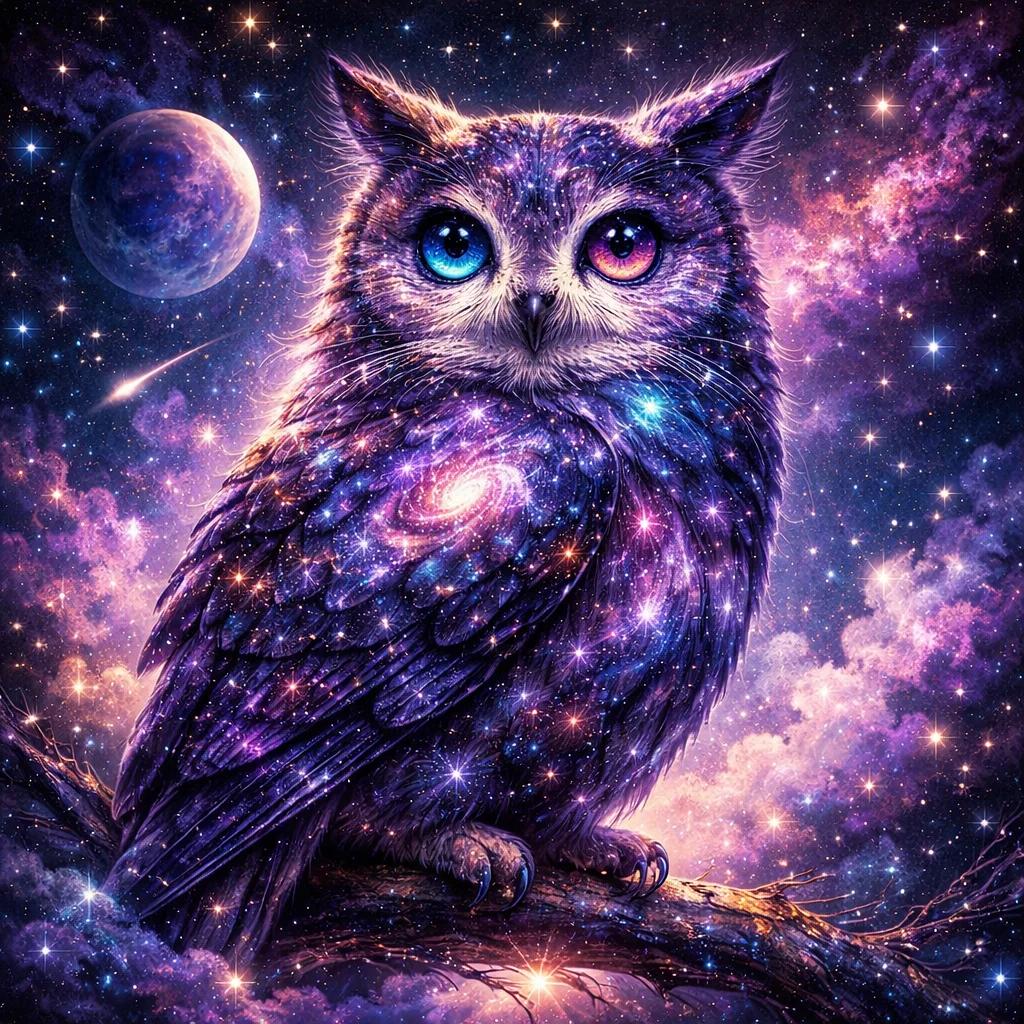 DIY Diamond Painting Kits - Fantasy Owl