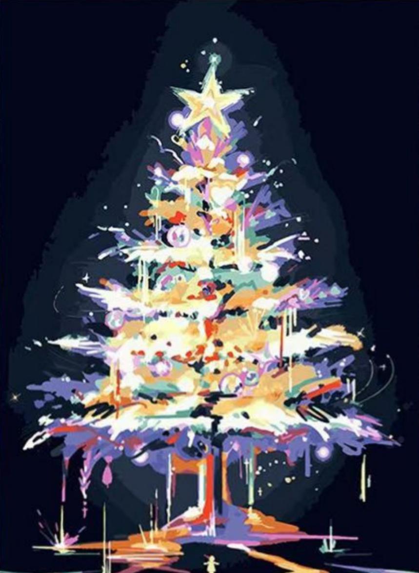 Paint By Numbers Kit - Christmas Tree 8