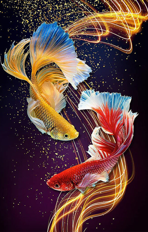 DIY Diamond Painting Kit - Two Carp