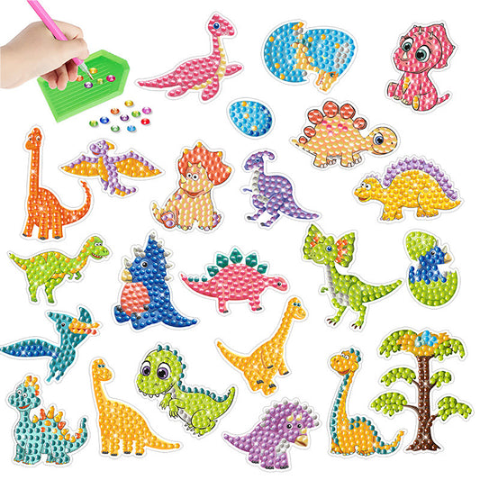 DIY Diamond Painting Craft Stickers - Dinosaur