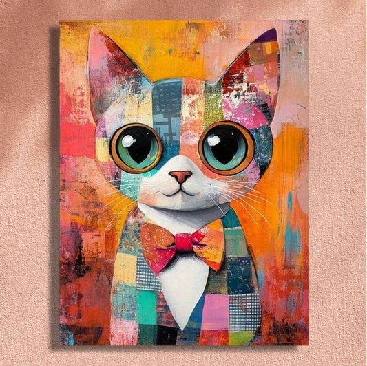 Painting By Numbers Kit - Cat In A Suit