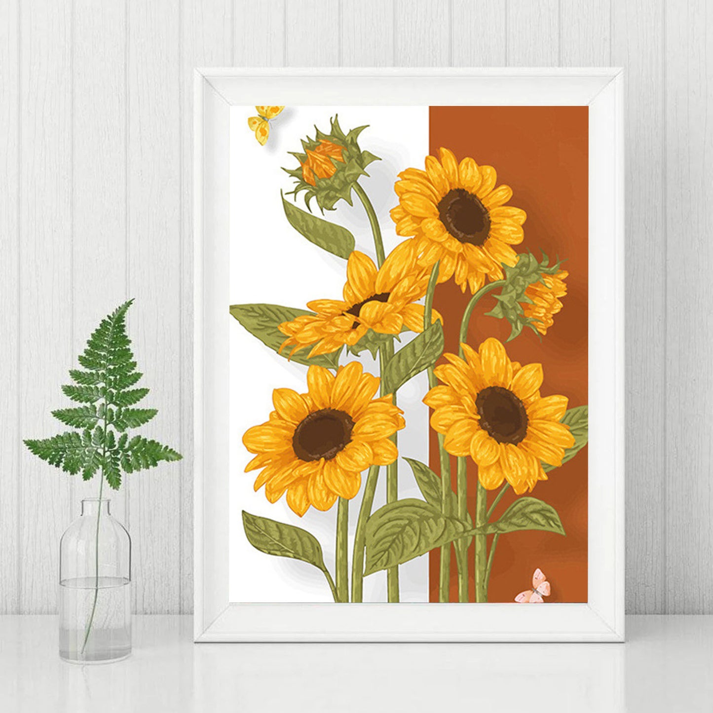 DIY Diamond Painting Kit - Butterflies and sunflowers Painting