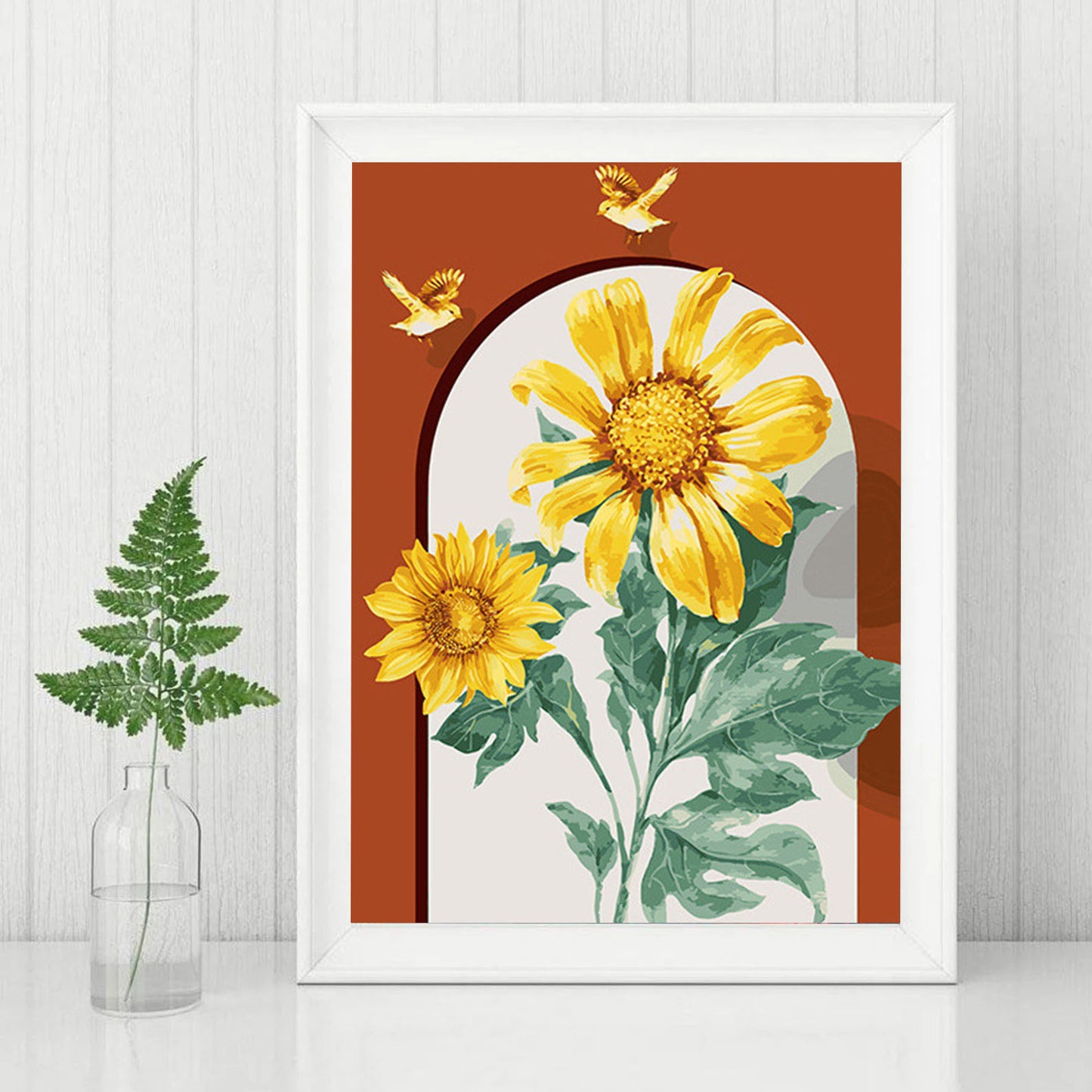 DIY Diamond Painting Kit - Bird and Sunflower Painting