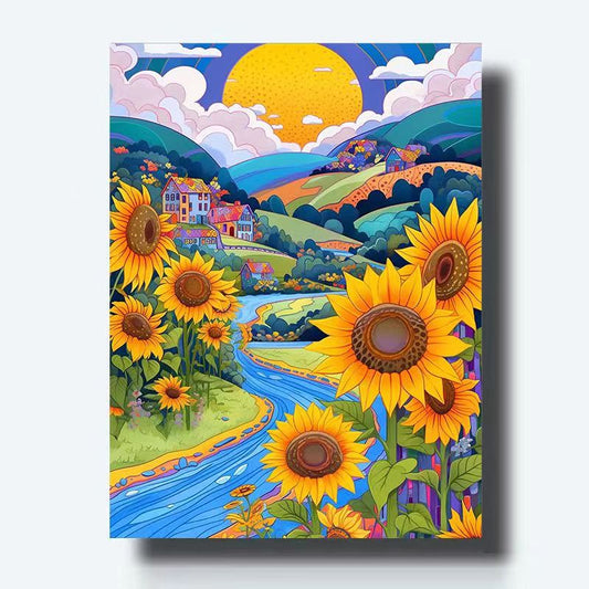 Paint By Numbers Kit - Sunflower