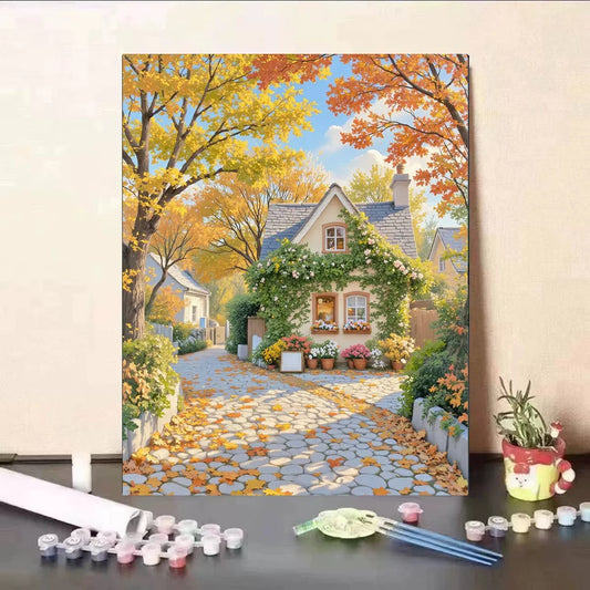 Painting By Numbers Kit - Autumn Landscape