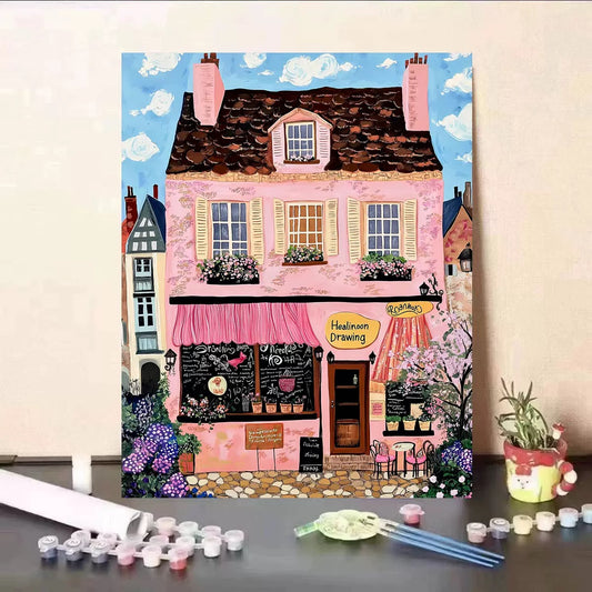 Painting By Numbers Kit - Resort Town